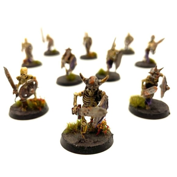 Deathrattle Skeleton Warriors 10 Painted Miniatures Undead - Picture 1 of 7